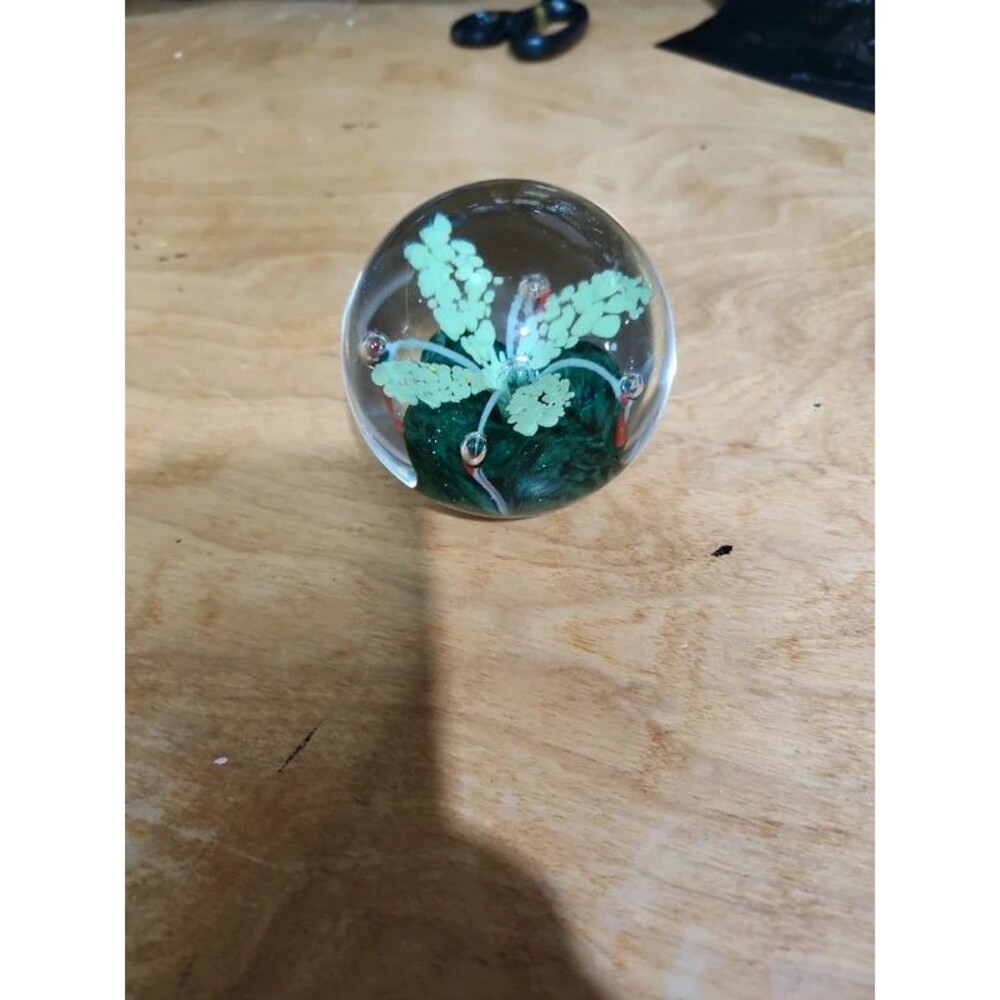 Murano glass paperweight 11.25" around